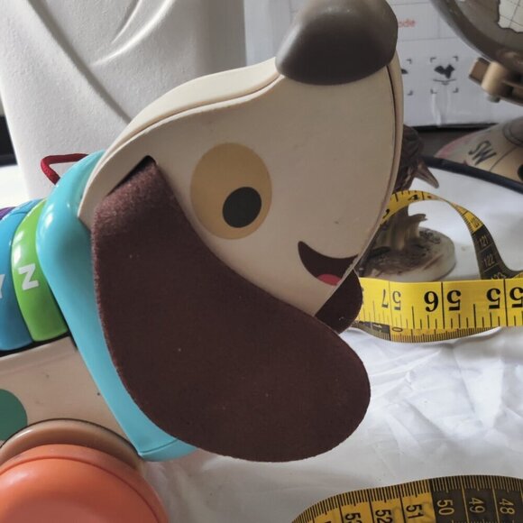 Wooden Alpha Pup Learning Toy, Pull along puppy teaches letters, sounds, songs. - Picture 6 of 10